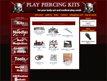 Tablet Screenshot of playpiercingkits.com